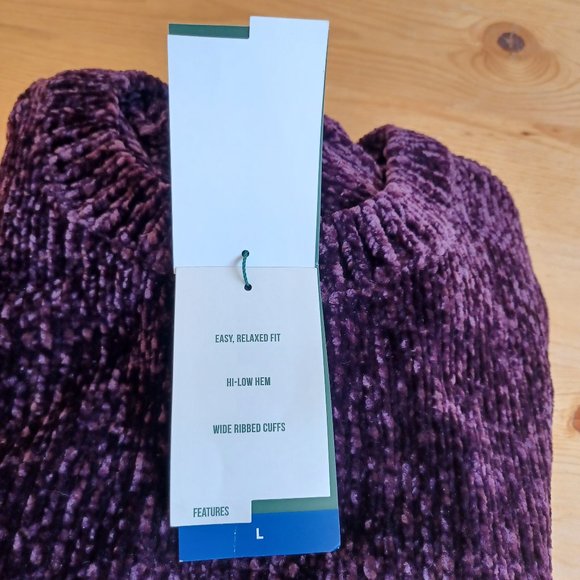 NWT! Orvis Chenille Sweater in colour 'plum' (5179) - Picture 3 of 7